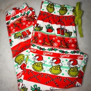 Dr. Seuss Grinch Pajama Bottoms - Red and White